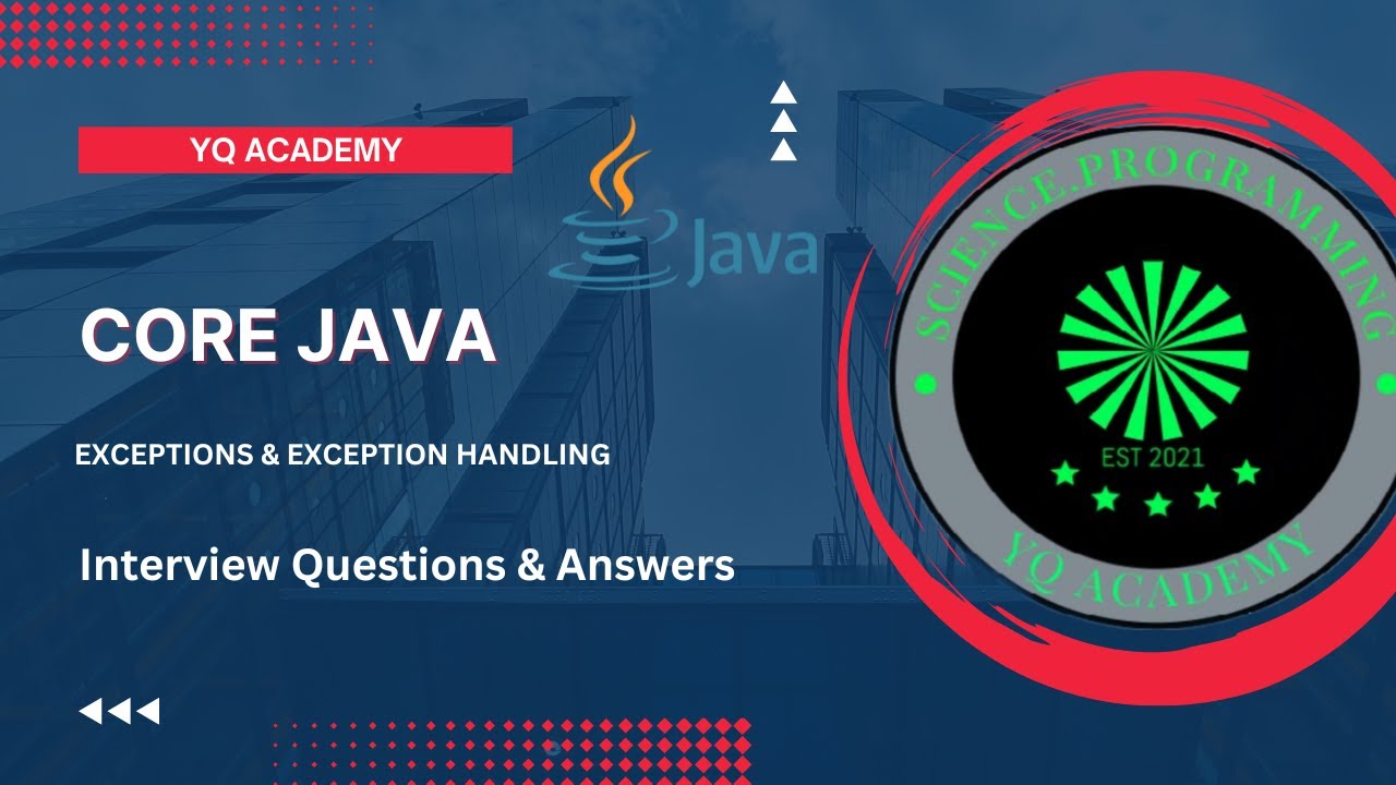 #12: Java Interview Questions And Answers | Exception Handling And ...