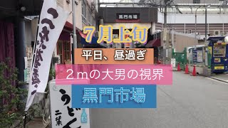 行ってみた：大阪　７月上旬　平日　昼過ぎ　黒門市場〜石橋食品にて買い物