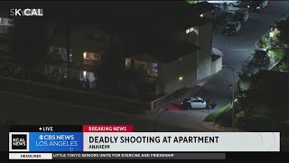 Woman shot and killed at Anaheim apartment complex