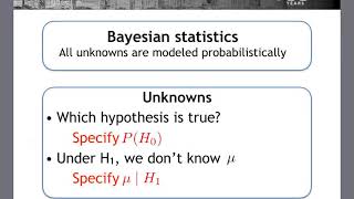 Guest lecture: Bayesian hypothesis testing, by Victor Pena