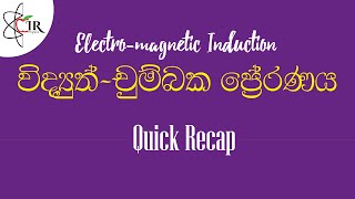 විද්‍යුත් චුම්භක ප්‍රේරණය කෙටි මතක් කිරීම | ධාරා විද්‍යුතය | Electro-magnetic Induction Recap | IRP