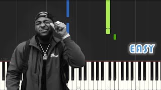 Davido - Risky ft. Popcaan | EASY PIANO TUTORIAL by Synthly