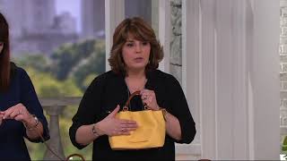 Dooney \u0026 Bourke City Leather Mini Barlow Crossbody Handbag on QVC