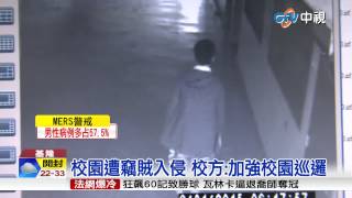 【中視新聞】校園安全拉警報!  男侵國小行竊遭逮20150608