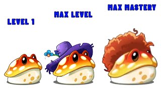 PVZ 2 | TOADSTOOL Level 1 - Max Level - Max Mastery!!!