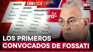 Jorge Fossati anunció los convocados de Perú para los partidos ante Nicaragua y República Dominicana