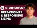 How To Change Mobile Tablet Breakpoints And Customize Responsive Size In Elementor WordPress Plugin