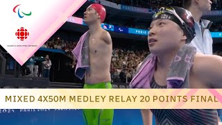 China CRUSHES own World record in mixed 4x50m medley relay 20 points final | #paralympics