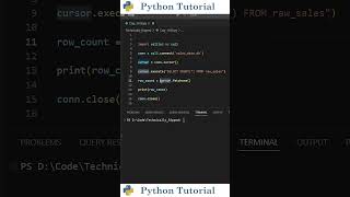 How to Count Rows in SQLite with Python | Python Tutorial