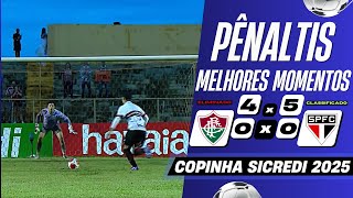 PÊNALTIS! Fluminense (4) 0 x 0 (5) São Paulo | Melhores Momentos (COMPLETO) | Copinha 2025