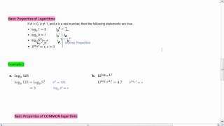 Ch.3 (3-2) Logarithmic Functions