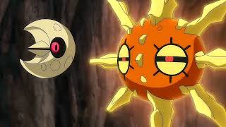 AZUMARIL vs SOLROCK \u0026 LUNATONE in Pokemon Journeys Episode 133