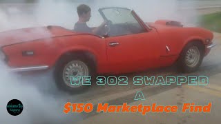 We swapped a 302 into a 1978 Triumph Spitfire