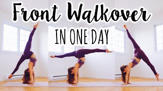 How to do a Front Walkover in One Day!