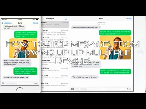 Stop Reciving Messages On Multiple IOS Apple Devices Stop Reciving Messages On Multiple IOS Apple Devices