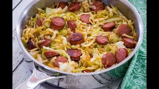 Cabbage and Kielbasa Skillet