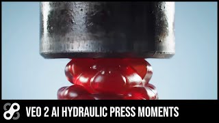 Hydraulic Press Compilation - Satisfying video - Google Veo 2 - All AI Video!