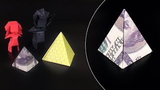 Paper DIY, pyramid of one hundred dollar bills