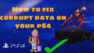 PS4の破損したデータを修復する方法‼️