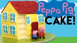 Peppa Pig CAKE | How to Make a Peppa Pig House Cake | My Cupcake Addiction