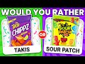 🌶️🍋 Would You Rather...? Spicy VS Sour JUNK FOOD Edition 🌶️🍋