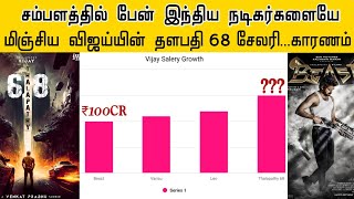 சம்பளத்தில் பேன் இந்திய ஹீரோக்களையே மிஞ்சிய விஜய் | Why Vijay Salery Too Hike in Thalapathy 68