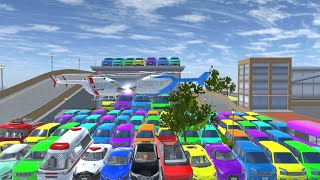 sakura all rainbow car collection at fire house II sakura school simulator 😱😨😨✅🤯😨😱