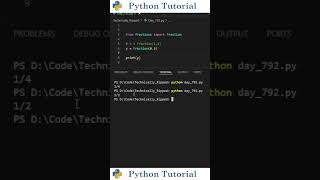 Three Ways To Create Fractions In Python | Python Tutorial