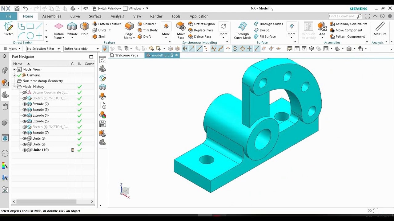 Siemens Nx Training Tutorial 19 Youtube