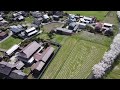 mavic mini 倉吉市上小鴨地区の旧倉吉線跡の桜並木を空撮 @shintaro2754