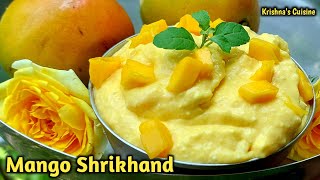 Ekadashi Special Mango Shrikhand || Amrakhand || Iskcon Prasad | Krishna's Cuisine #ekadashi_recipe