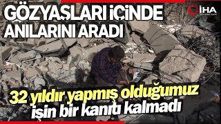 Depremzede Gazeteci Enkaz Altında Anılarını Arıyor