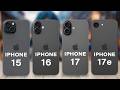 Apple iPhone 17e Vs iPhone 17 Vs iPhone 16 Vs iPhone 15