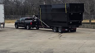 VIOLENT Unstacking Texas Pride Dumpsters 30 yard and 20 yard !!! MUST WATCH