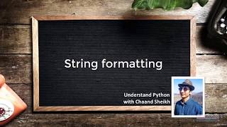10. String Formatting | Basic | Python Tutorials for Beginners