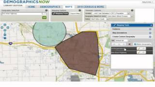 Using Gale's DemographicsNow - Accessing Maps