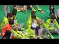 fancam 150810 아이돌 육상 선수권 대회 물병으로 장난치는 멤버들ㅋㅋㅋ