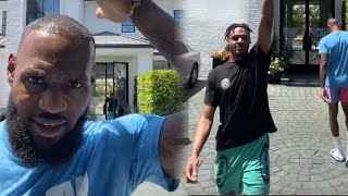 LeBron James & Bronny James FULL WORKOUT In Driveway! They’re HILARIOUS 🤣