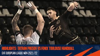 Highlights | TATRAN Presov vs Fenix Toulouse Handball | Round 6 | EHF European League Men 2020/21