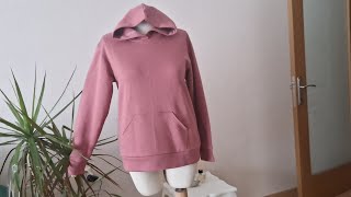 PRATİK  KAPSONLU SWEATSHIRT KESIMI DİKİMİ