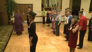 Flash Mob Dance to Andrew Sisters Boogie Woogie Bugle Boy at Fresno Mardi Gras Jazz Festival