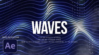 Wave Background Effect | After Effects Tutorial