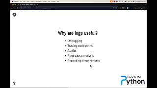 Python Logging - Lesson 01 - Intro to Logging