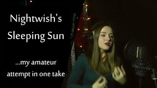 Marina Manvelian - Sleeping Sun cover in one take for a vocal contest (2018)