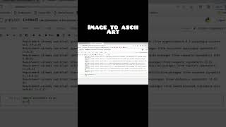 image to ASCII art using python | JAVA | JAVA PROGRAM | PROGRAMMING |