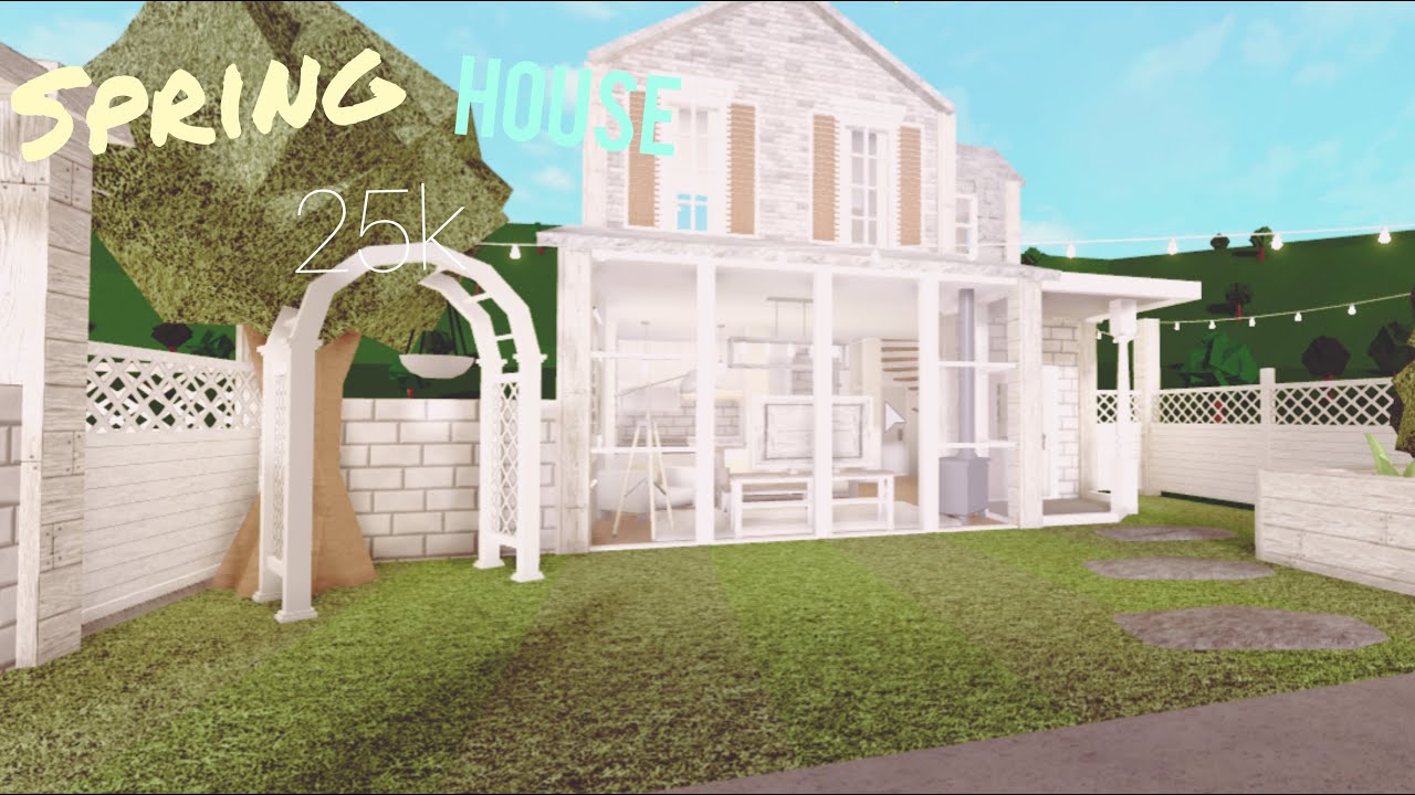 Bloxburg: Aesthetic Spring House - YouTube