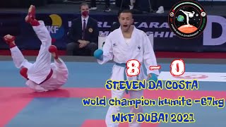 the best final world karate | steven da costa vs emil pavlov | WKF DUBAI 2021