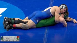 133lbs Jared Van Vleet (Air Force) vs Ty Smith (Utah Valley)