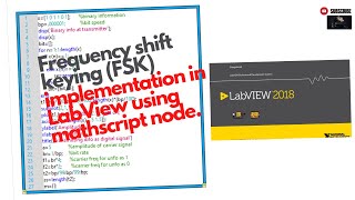 Code for FSK implementation in LABVIEW using mathscript node.