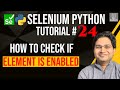 Selenium Python Tutorial #24 - How to Check if Element is Enabled